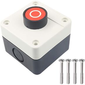 محطة تبديل زر الضغط Nxtop مؤقتة NC باللون الأحمر، 400 فولت 10 أمبير/6 أمبير in Kuwait