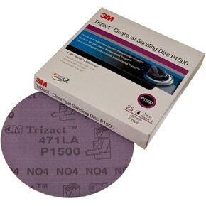 3M Trizact Hookit Clear Coat Sanding Disc, 02095, 5 in, 25 per carton in Kuwait