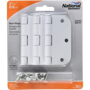 NATIONAL MFG/SPECTRUM BRANDS HHI N830-337 مفصل باب، 3.5 بوصة، أبيض، 3 عبوات in Kuwait