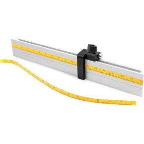 Fulton Universal Aluminum Miter Gauge Fence with an Aluminum Flip Stop 18" Left Reading Tape 18" Right Reading Tape in Saudi Arabia