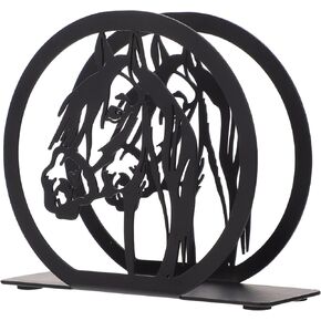 Metal Napkin Holder, Horse Design Freestanding Tissue Dispenser Organizer Iron Tabletop Paper Napkin Holder Stand for Home Kitchen Restaurant Cafe Bar