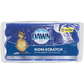 Dawn Non-Scratch Kitchen Dish Sponges, Blue (Pack of 3)