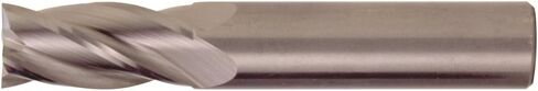 Bassett MSE-4 Solid Carbide General Purpose End Mill, Uncoated Finish, 30 Degree Helix, Radius Corner End, .31" Cut Length, 3/16" Cut Dia., 2" Length in Kuwait
