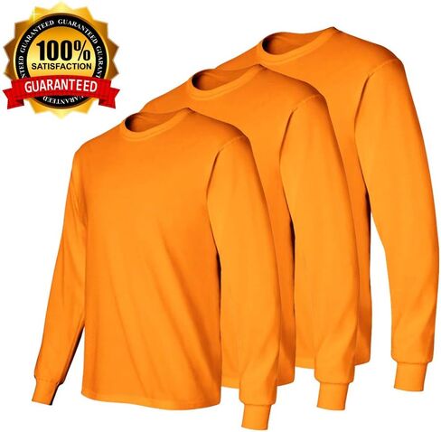 Fit In Basic Safety High Visibility Long Sleeve Construction Work Shirts Pack for Men in Saudi Arabia