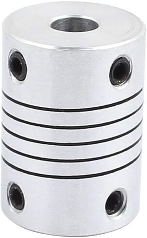 Xnrtop 6mm to 6mm Shaft Coupling 25mm Length 18mm Diameter Stepper Motor Coupler Aluminum Alloy Joint Connector for 3D Printer CNC Machine DIY Encoder (Pack of 2） in Saudi Arabia