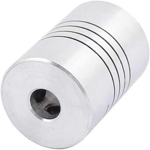 Xnrtop 6mm to 6mm Shaft Coupling 25mm Length 18mm Diameter Stepper Motor Coupler Aluminum Alloy Joint Connector for 3D Printer CNC Machine DIY Encoder (Pack of 2） in Saudi Arabia