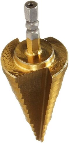 Nxtop Titanium Step Drill Bit High Speed Steel 13 Steps Hex Shank 6-35MM in Saudi Arabia