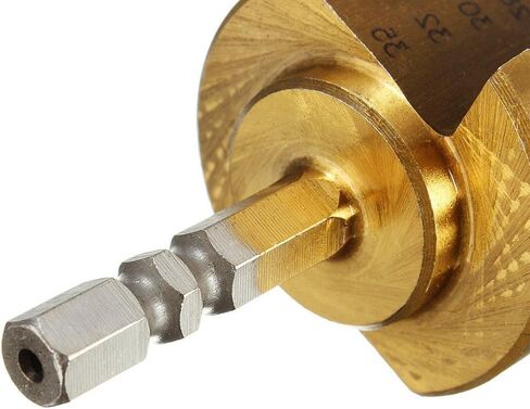 Nxtop Titanium Step Drill Bit High Speed Steel 13 Steps Hex Shank 6-35MM in Saudi Arabia