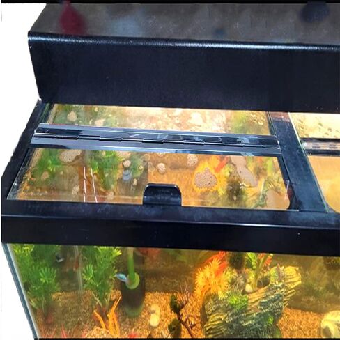 5 Pieces Acrylic Hinge Aquarium Hinge Black Plastic Hinge Kitchen Cabinet Box Hinge 30 mm self-Adhesive Installation in Kuwait