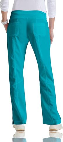 BARCO Grey's Anatomy Scrubs - بنطال كورا سكرب للنساء، خصر منسوج لليوجا، سروال فرك نسائي منخفض الارتفاع مستقيم الساق in Saudi Arabia