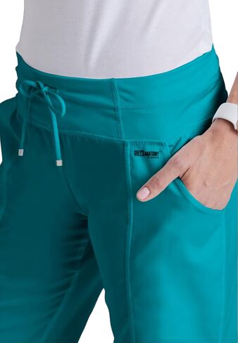 BARCO Grey's Anatomy Scrubs - بنطال كورا سكرب للنساء، خصر منسوج لليوجا، سروال فرك نسائي منخفض الارتفاع مستقيم الساق in Saudi Arabia