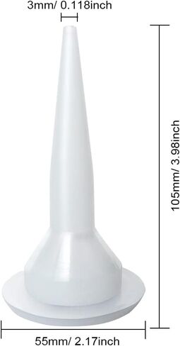 BELAROKO Sausage Caulk Gun 600ml Sausage/Cartridge Dual-use Hand Tool 15" Caulking Gun Kit With 2 Cone Nozzles, 20-ounce (20 oz-2 pack) in Kuwait