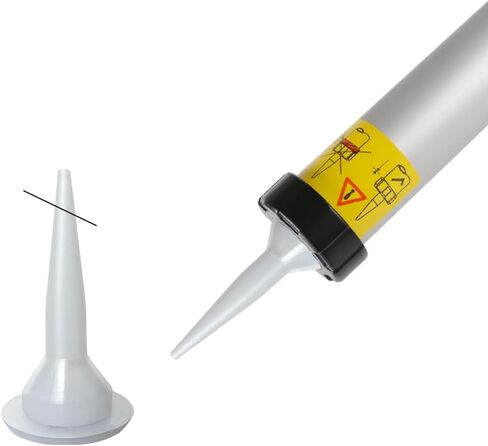 BELAROKO Sausage Caulk Gun 600ml Sausage/Cartridge Dual-use Hand Tool 15" Caulking Gun Kit With 2 Cone Nozzles, 20-ounce (20 oz-2 pack) in Kuwait