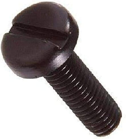 Small Parts Steel Pan Head Machine Screw, Black Oxide Finish, Meets ASME B18.6.3, Slotted Drive, #3-48 Thread Size, 1/4" Length, Fully Threaded, Imported (Pack of 100) in Saudi Arabia
