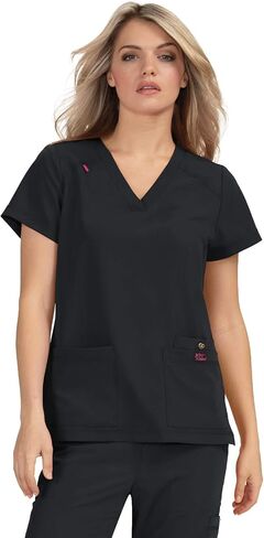 KOI Betsey Johnson 3-Pocket V-Neck Freesia Scrub Top for Women in Kuwait