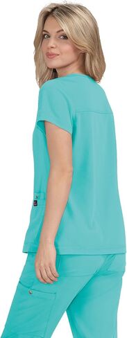 KOI Betsey Johnson 3-Pocket V-Neck Freesia Scrub Top for Women in Kuwait