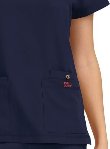 KOI Betsey Johnson 3-Pocket V-Neck Freesia Scrub Top for Women in Kuwait