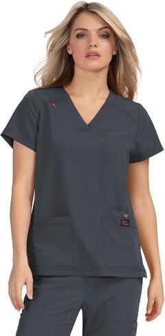 KOI Betsey Johnson 3-Pocket V-Neck Freesia Scrub Top for Women in Kuwait