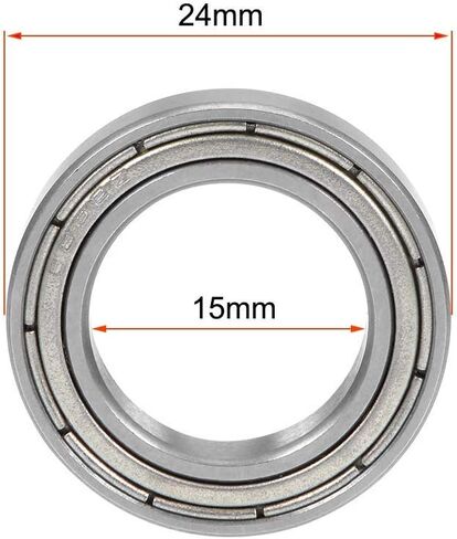 Pnzxi 10 قطعة 6802ZZ 15x24x5 مللي متر 6802Z 6802 الكرات الأخدود العميق منخفضة الضوضاء مزدوجة محمية تحمل الصلب in Kuwait