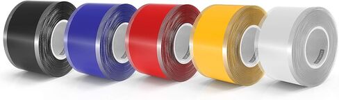 LLPT Self Fusing Silicone Tape 5 Pack Multiple Thickness Premium Grade Miracle Silicone Rubber Wrap Tape for Hose Emergency Repair Barbell Pull Up Bar Dumbbell Tools Thickness 20 Mil (T010A) in Saudi Arabia