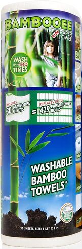 Bambooee Paper Towel Replacement 30-Sheet Roll, As Seen on SharkTank, We plant a tree with everyroll sold in Saudi Arabia