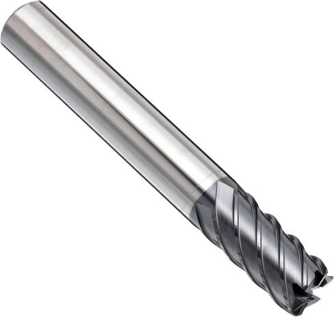 YG-1 EM835 Carbide Corner Radius End Mill, Long Reach, Metric, TIALN Multilayer Finish, 45 Deg Helix, 6 Flutes, 110mm Overall Length, 12mm Cutting Diameter, 12mm Shank Diameter, 0.5mm Corner Radius in Saudi Arabia
