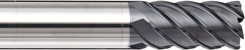 YG-1 EM835 Carbide Corner Radius End Mill, Long Reach, Metric, TIALN Multilayer Finish, 45 Deg Helix, 6 Flutes, 110mm Overall Length, 12mm Cutting Diameter, 12mm Shank Diameter, 0.5mm Corner Radius in Saudi Arabia