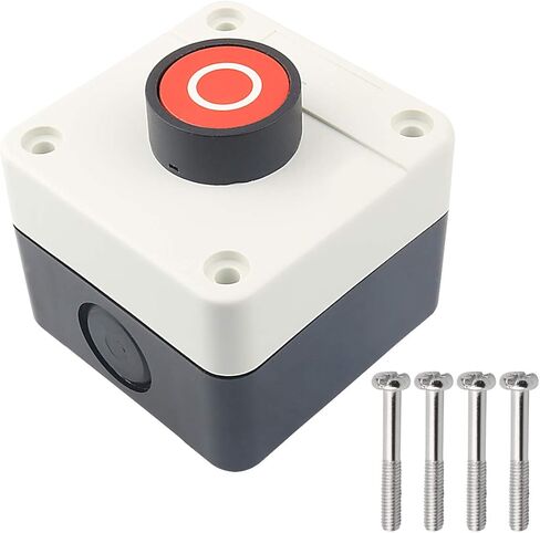 محطة تبديل زر الضغط Nxtop مؤقتة NC باللون الأحمر، 400 فولت 10 أمبير/6 أمبير in Kuwait