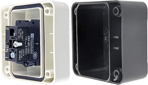 محطة تبديل زر الضغط Nxtop مؤقتة NC باللون الأحمر، 400 فولت 10 أمبير/6 أمبير in Kuwait