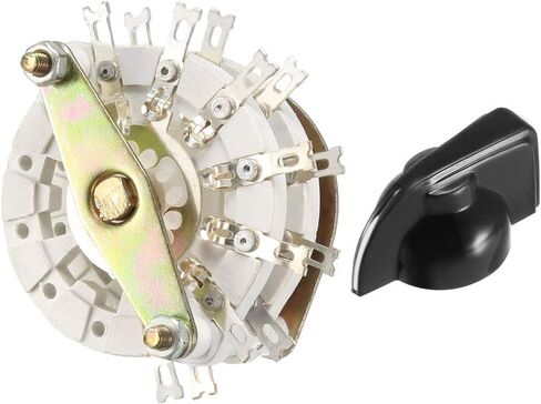 uxcell 2P6T 2 Pole 6 Position 2 Deck Band Channel Rotary Switch Selector in Saudi Arabia