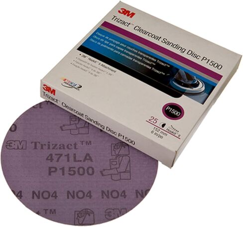 3M Trizact Hookit Clear Coat Sanding Disc, 02095, 5 in, 25 per carton in Saudi Arabia