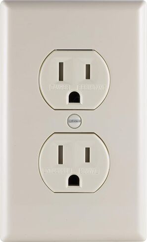 GE 44045 Electrical outlets, 5 Pack, Light Almond, 5 Count in Saudi Arabia