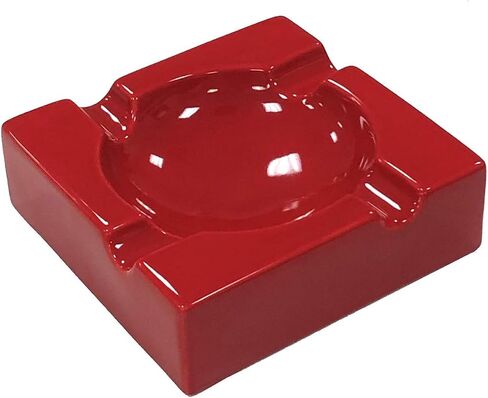 Prestige Import Group - Large Ceramic Contemporary Ashtray - High Gloss Black in Kuwait