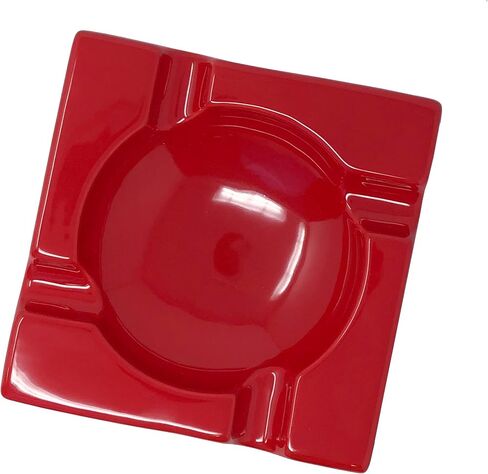 Prestige Import Group - Large Ceramic Contemporary Ashtray - High Gloss Black in Kuwait