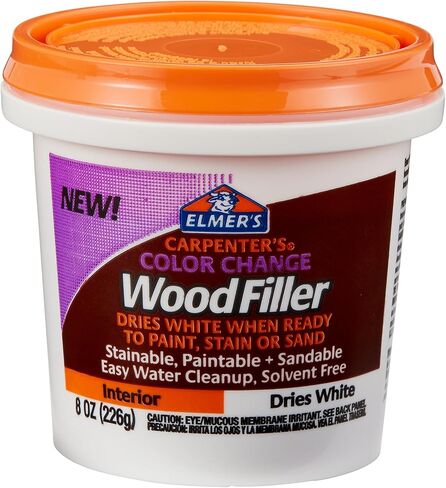 Elmer's Carpenter's Color Change Wood Filler, 8 oz., White (E916) in Saudi Arabia