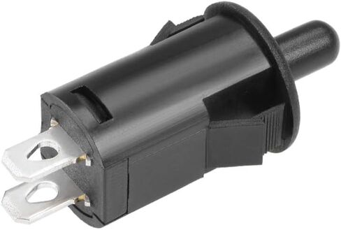 uxcell Refrigerator Door Light Switch 10mm Momentary Fridge Switch Normally Open PB35 AC 250V 3A Black 3pcs in Saudi Arabia
