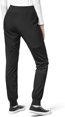 WonderWink W123 Women’s Comfort Waist Cargo Jogger Pant — Black, X-Small Petite in Saudi Arabia