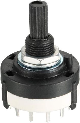 uxcell 1P12T 1 Pole 12 Position Selectable Single Deck Band Channel Rotary Switch Selector in Saudi Arabia