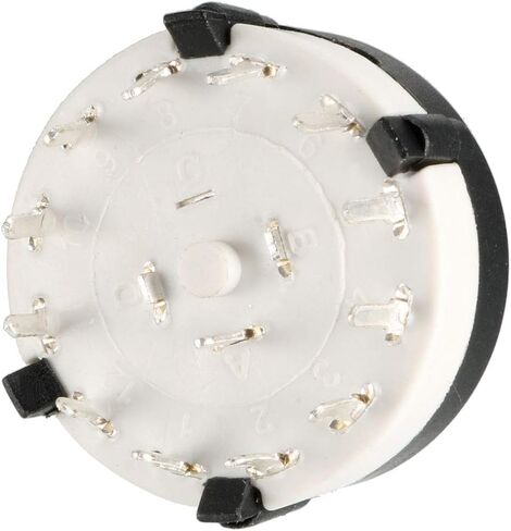 uxcell 1P12T 1 Pole 12 Position Selectable Single Deck Band Channel Rotary Switch Selector in Saudi Arabia