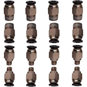 تركيبات هوائية أصلية من الفولاذ المقاوم للصدأ بجودة صناعية فيرست لير 8 × PC4-M10 + 8 × PC4-M6 لجميع طابعات Creality من Ender و CR in Kuwait