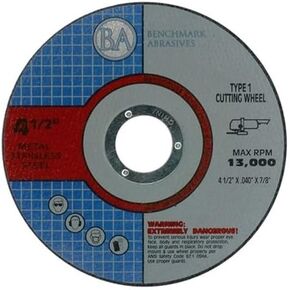 أدوات كاشطة قياسية مقاس 4-1/2 بوصة من أكسيد الألومنيوم ذات جودة رفيعة مقطوعة للمعادن والفولاذ المقاوم للصدأ بسمك 0.045 بوصة عجلة قطع من الألياف الزجاجية 7/8 بوصة - 100 حزمة in Kuwait