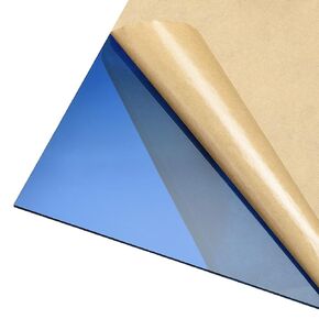 DMiotech 12 بوصة × 12 بوصة 3 مم لوح أكريليك بلاستيكي سميك ورقة أكريليك PMMA لوح أكريليك للحرف اليدوية DIY عرض مشروع تسجيل فارغ أزرق شفاف in Kuwait