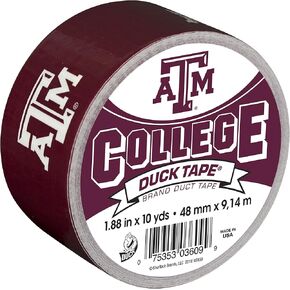 شريط لاصق بشعار جامعة تكساس إيه آند إم 240294 من Duck Brand، 1.88 بوصة × 10 ياردات، لفة واحدة in Saudi Arabia