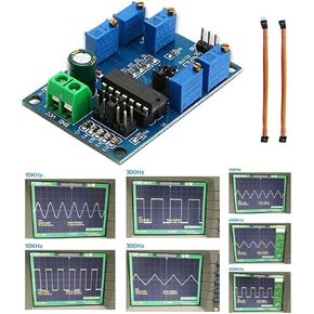 وحدة مولد إشارة DAOKI ICL8038 مصدر إشارة متوسط ​​منخفض التردد 10 هرتز - 450 كيلو هرتز وحدة مولد موجة مربعة مثلثة ثلاثية الشكل + سلك دوبونت أنثى إلى أنثى، ذكر إلى أنثى 3 دبابيس in Kuwait