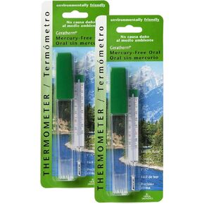 Geratherm Mercury Free Oral Glass Thermometer, Pack of 2 in Saudi Arabia