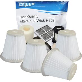 HQRP 2-Pack Filter Compatible with Black & Decker Cyclonic Action DustBuster CHV1400 CHV1600 CHV9600 CHV1500 CHV1560 Hand Vac; Part VF100H / VF100 Replacement, Washable & Reusable