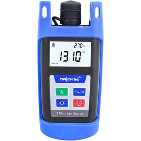 Orientek T15M Optical Light Source SM 1310/1550nm Mini Fiber Optic Power Meter Fiber Optic Light Source
