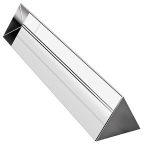 Amlong Crystal 4 inch Optical Glass Equilateral Prism for Teaching Light Spectrum Physics and Photo Photography Prism, 100mm in Kuwait