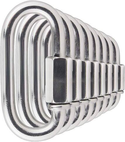 وصلات سلسلة ربط سريعة من الستانلس ستيل مقاس 5/16 انش من 8 قطع، حلقة تثبيت على شكل حرف D M8 بسعة 1200 باوند، وصلة سريعة شديدة التحمل لحلقة التثبيت والتخييم والارجوحة والمعدات الخارجية in Kuwait