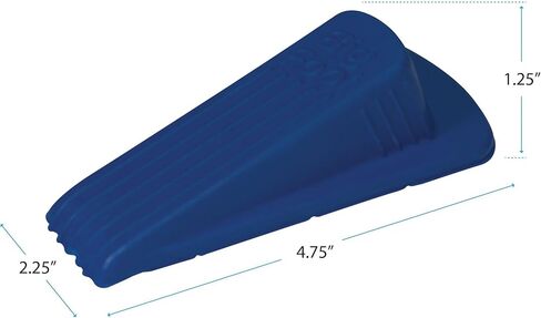 إسفين باب باب ذو أقدام كبيرة من ماستر مانيوفكتشرينغ، سدادة باب مطاطية كبيرة مضادة للانزلاق، سجادة متطابقة أو لون الأرضية، صنع في الولايات المتحدة الأمريكية، أزرق in Kuwait